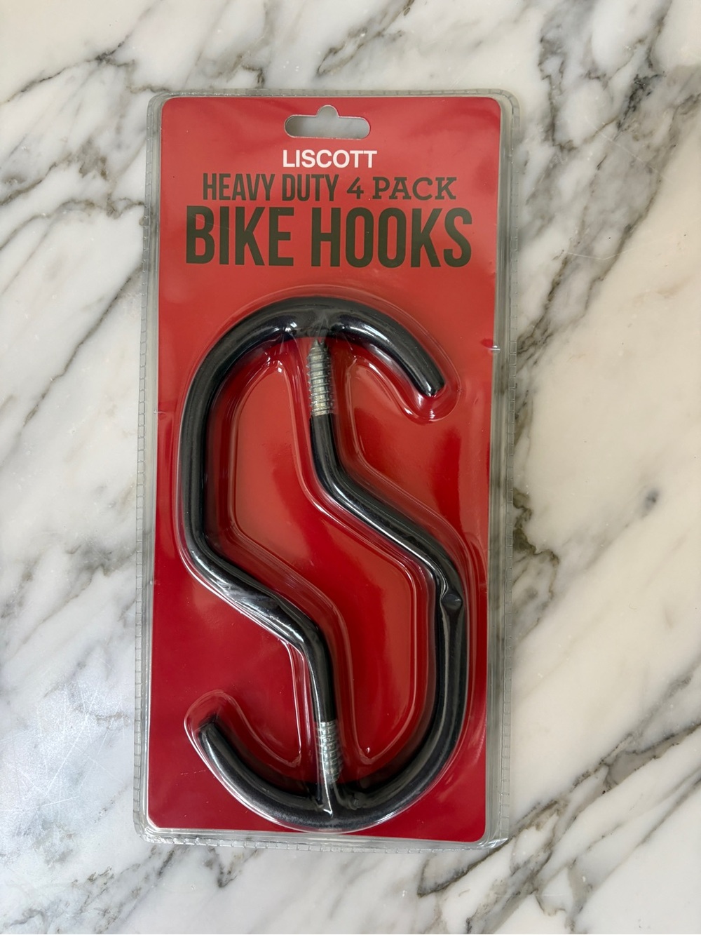 NEW Black S-Shaped Bike Hooks 4-Pack